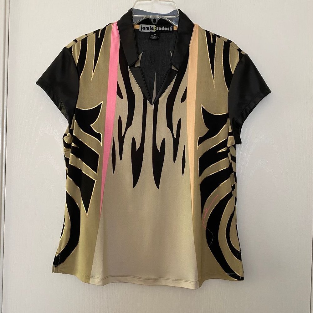 jamie sadock cap sleeve golf shirt